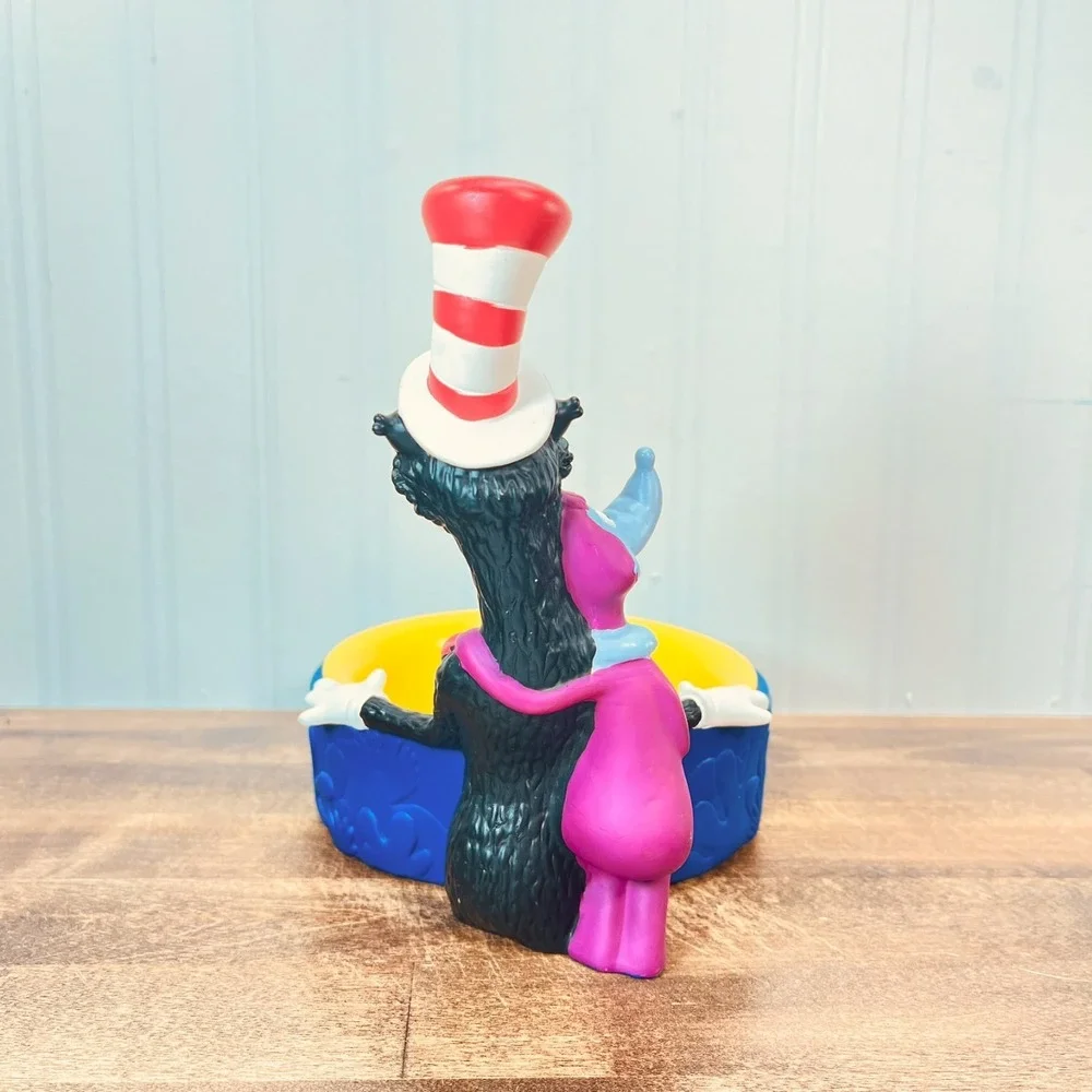 Dr Seuss Vintage 1997 figure Bowl Dish‎ Cat Hat Wubbulous World of Henson